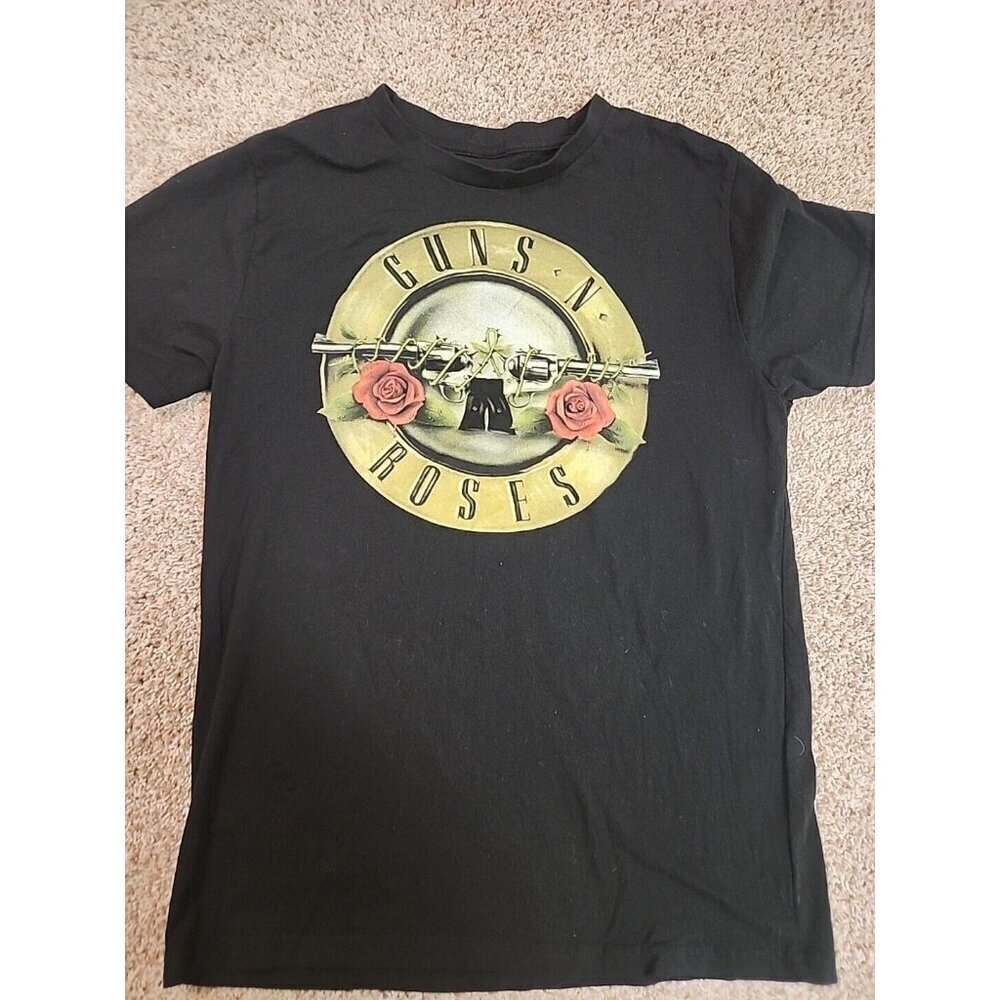 Guns N Roses 2022 Licensed Band Graphic T Shirt Black Tee Large